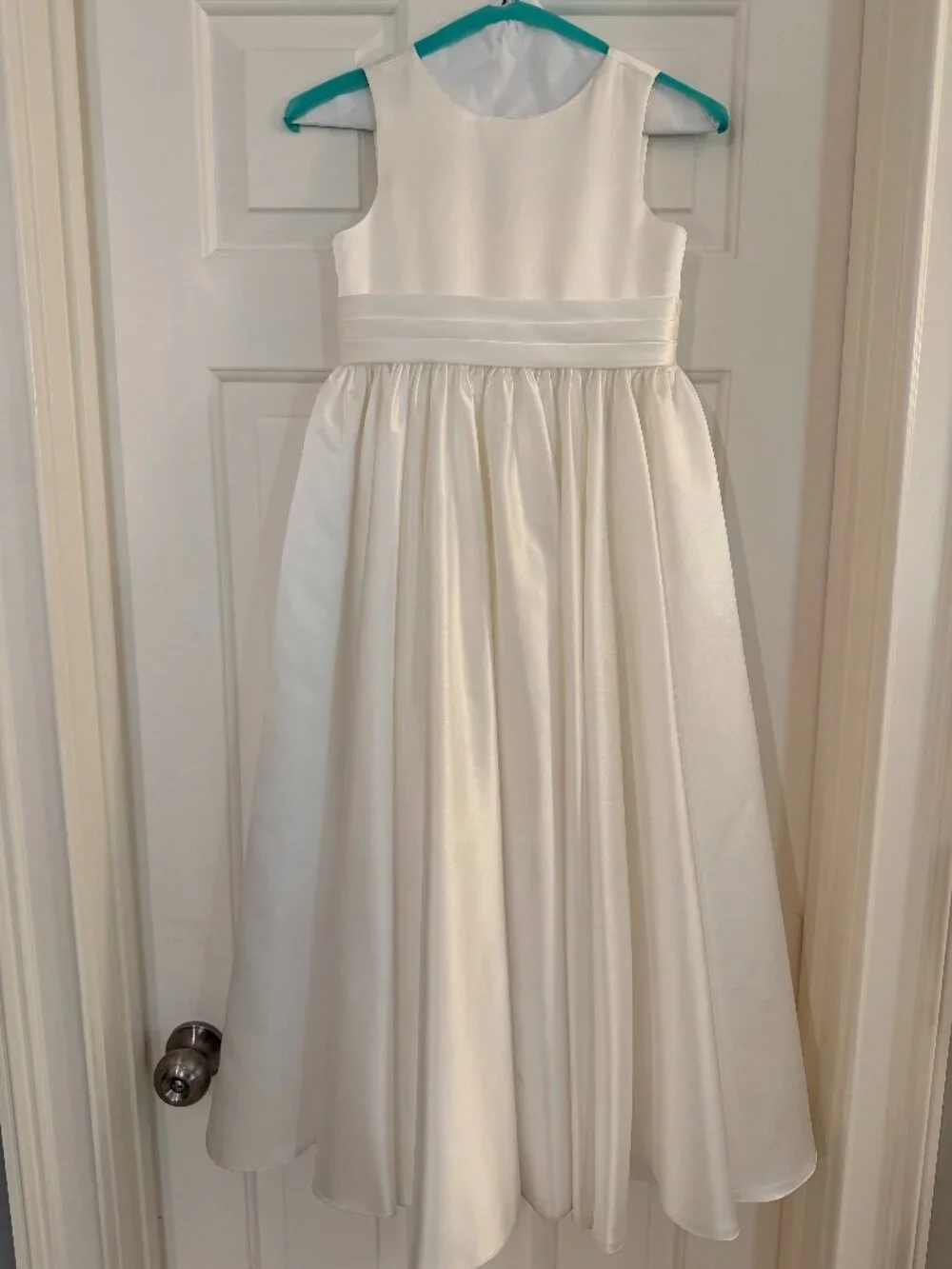 Satin Flower Girl Dress (size 7/8)